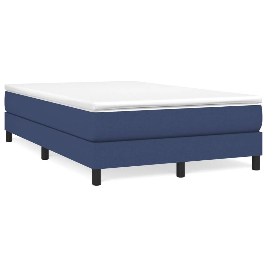 vidaXL Bettgestell ohne Matratze Blau 120x200 cm Stoff