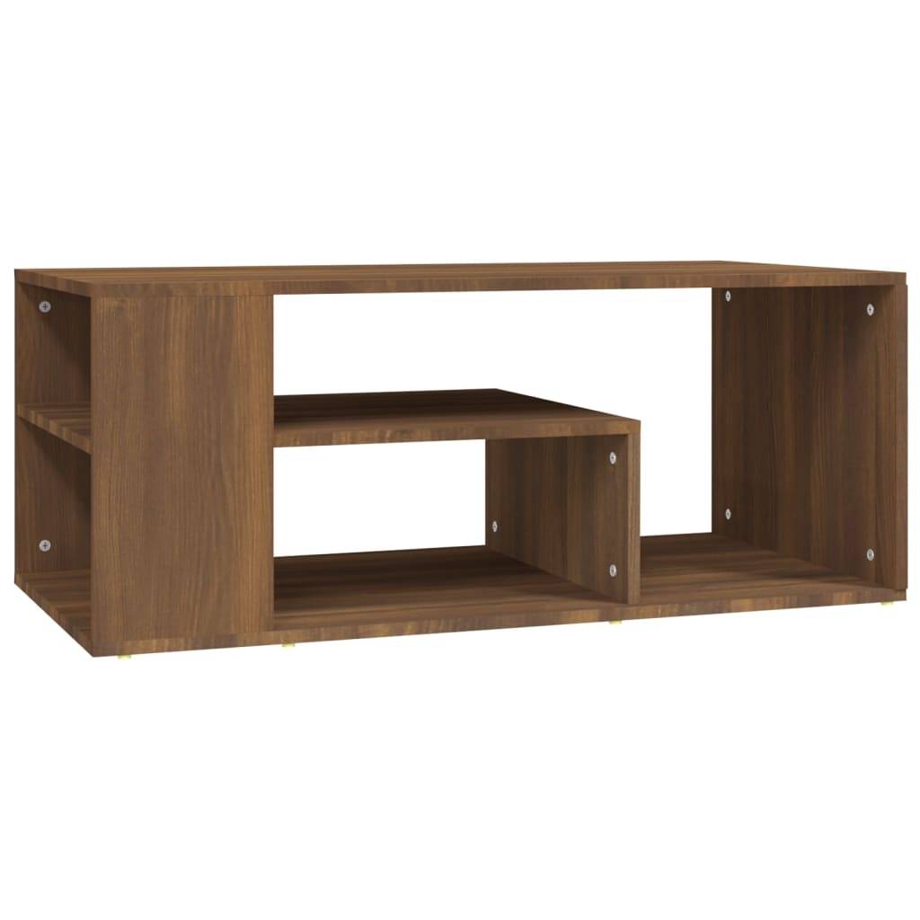 vidaXL Couchtisch Braun Eichen-Optik 100x50x40 cm Holzwerkstoff