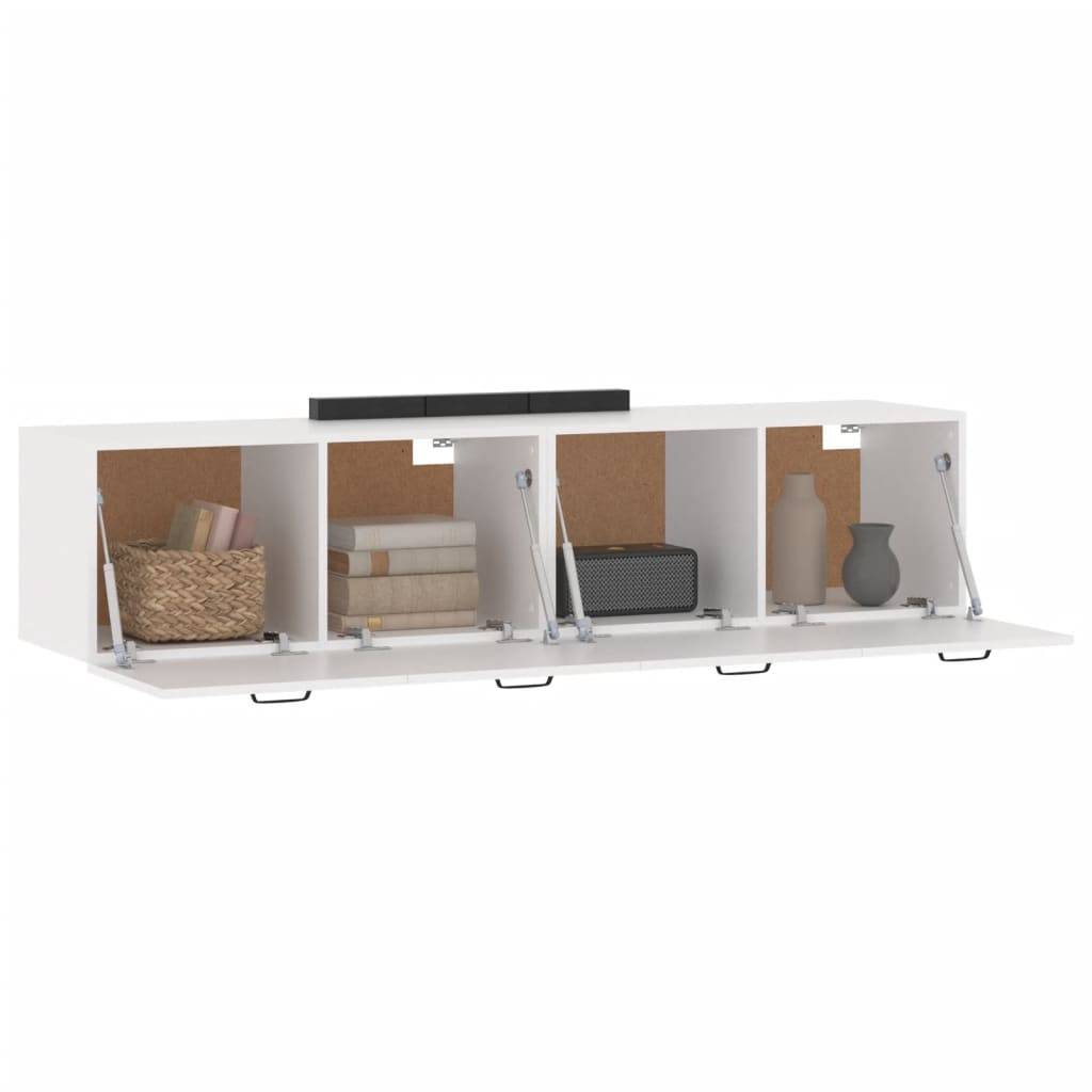 vidaXL Wandschränke 2 Stk. Weiß 60x36,5x35 cm Holzwerkstoff