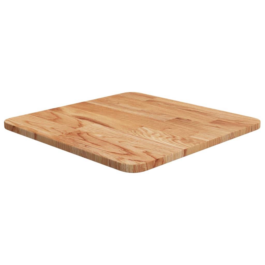 vidaXL Tischplatte Quadratisch Hellbraun 40x40x1,5cm Behandelte Eiche