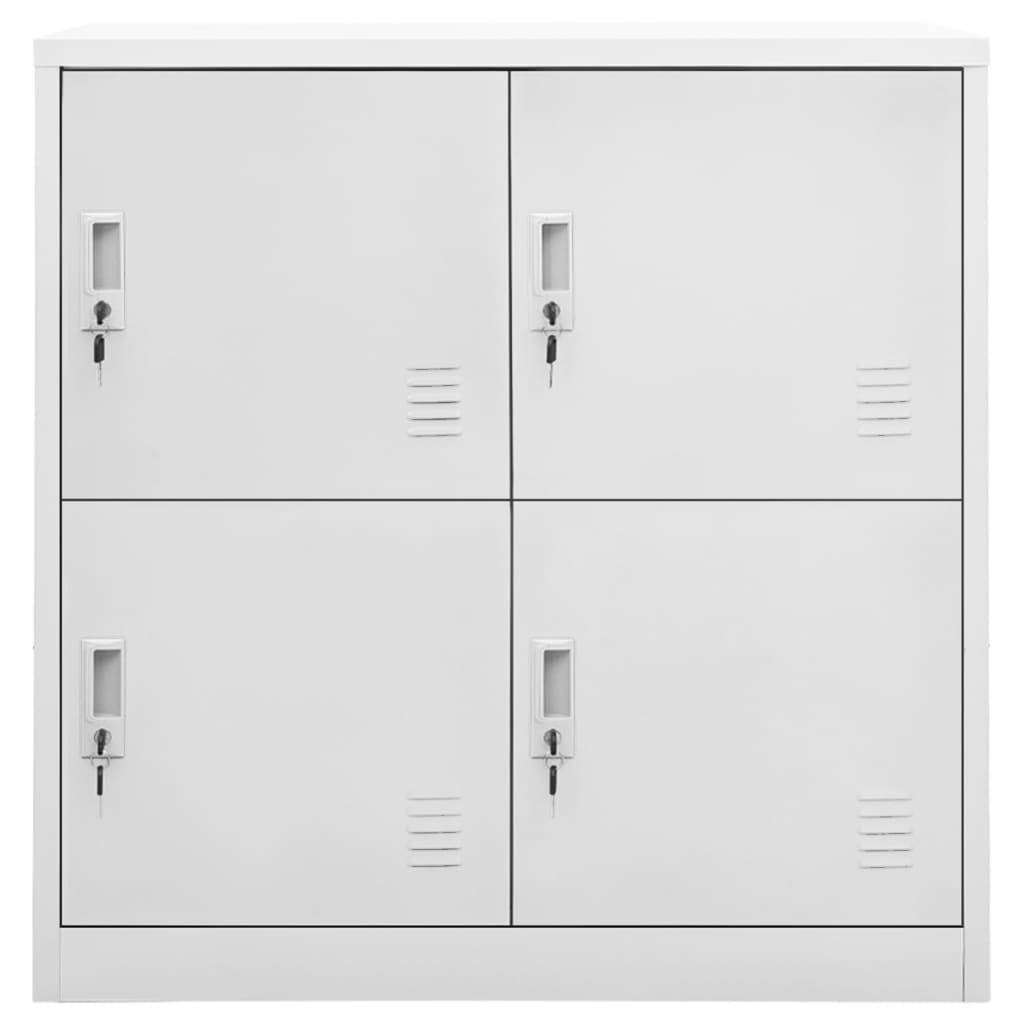 vidaXL Schließfachschrank Hellgrau 90x45x92,5 cm Stahl