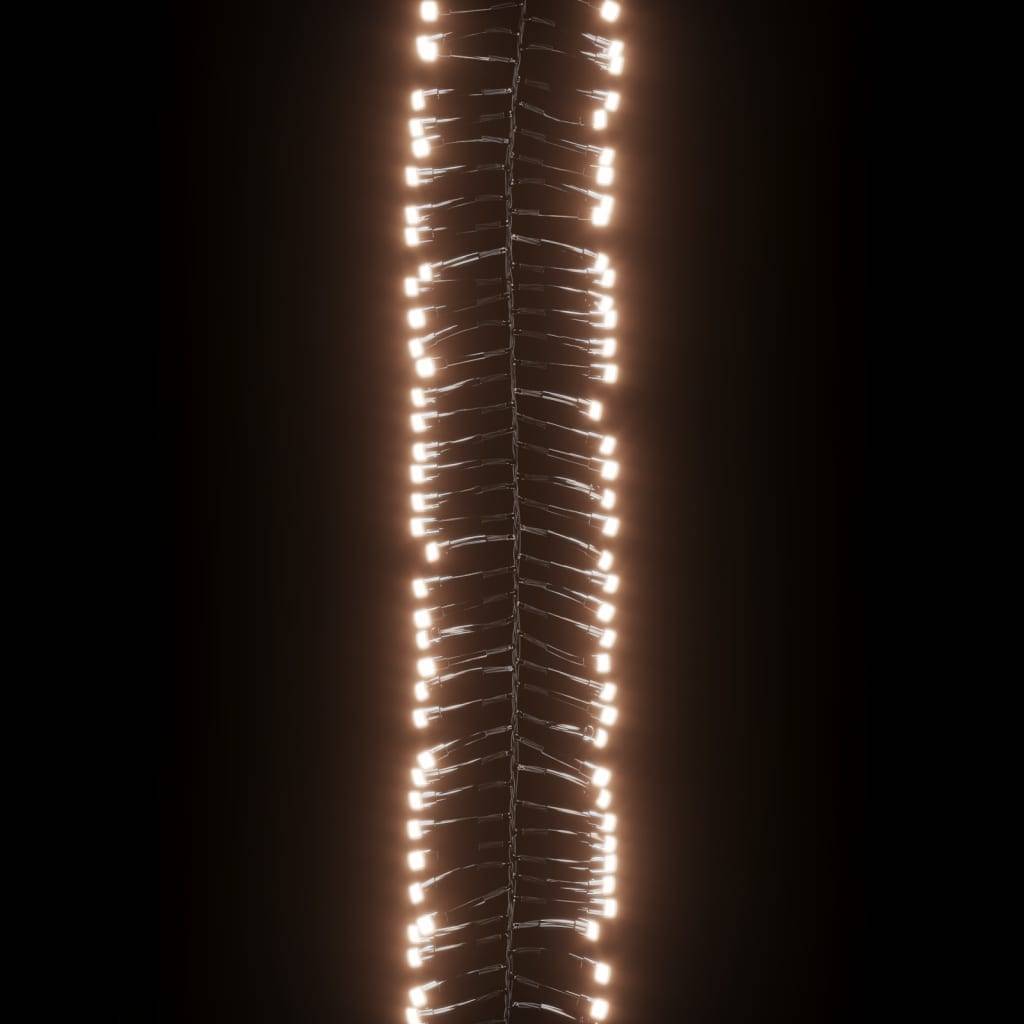 vidaXL LED-Lichterkette mit 400 LEDs Warmweiß 7,4 m PVC