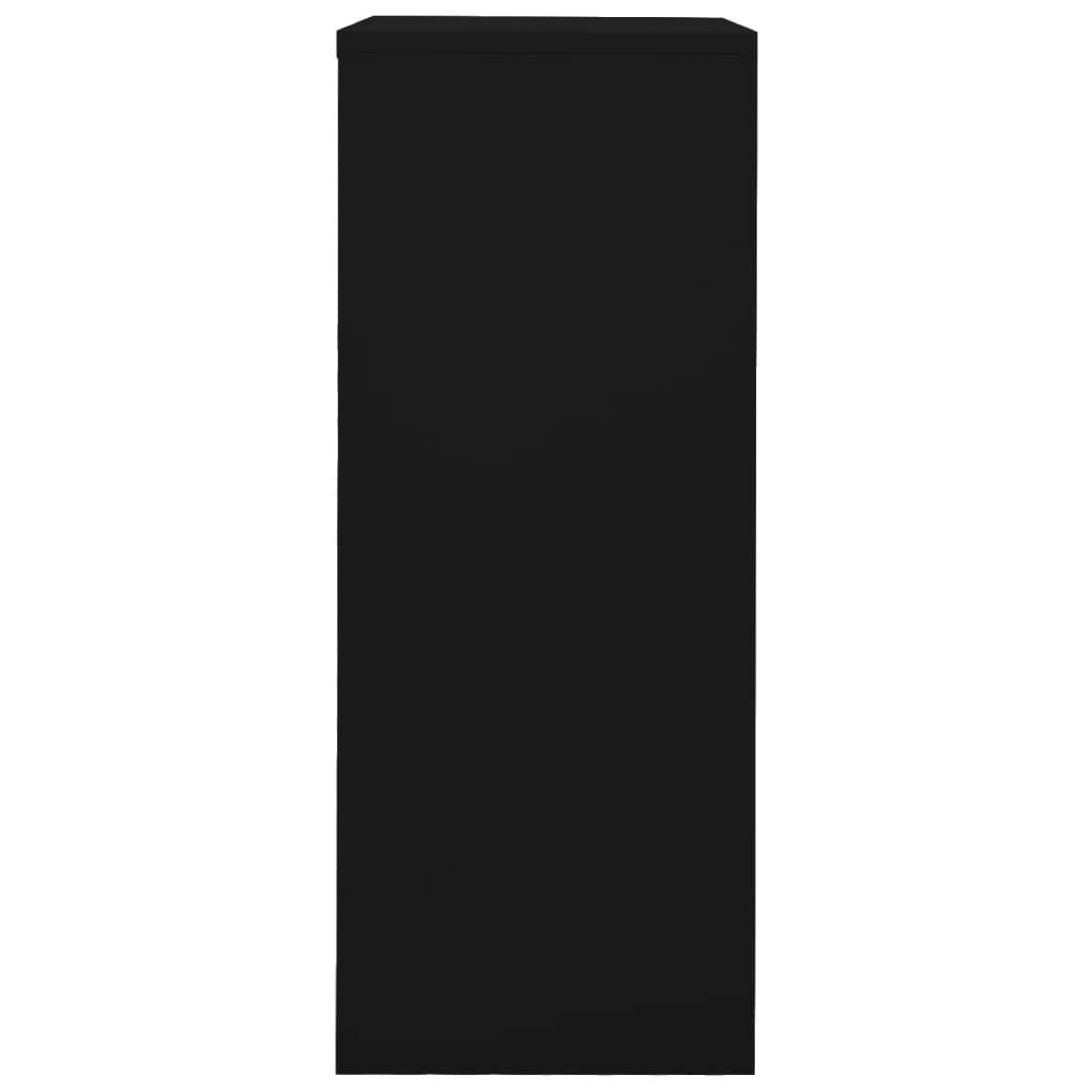 vidaXL Büroschrank Schwarz 90x40x102 cm Stahl