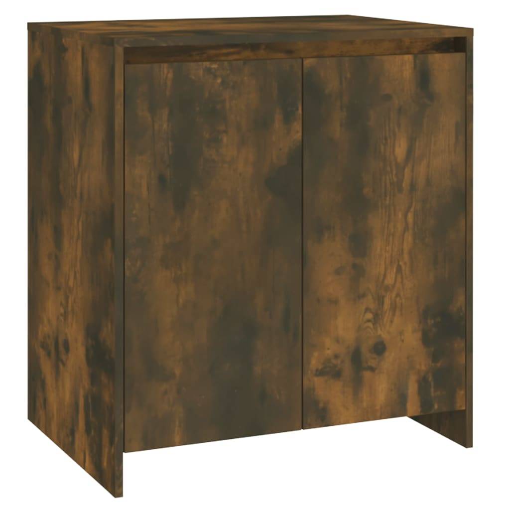 vidaXL 2-tlg. Sideboard Räuchereiche Holzwerkstoff