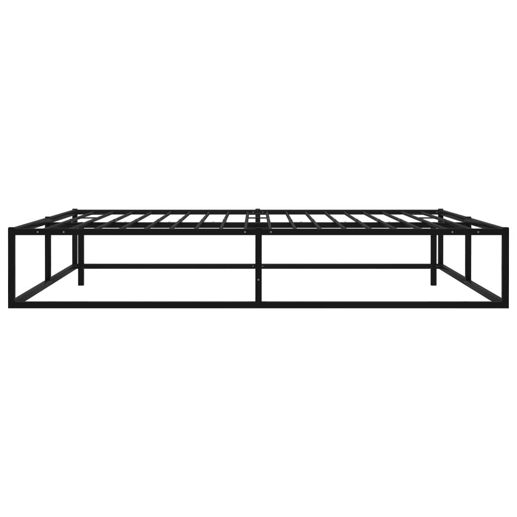 vidaXL Bettgestell Schwarz Metall 200x200 cm