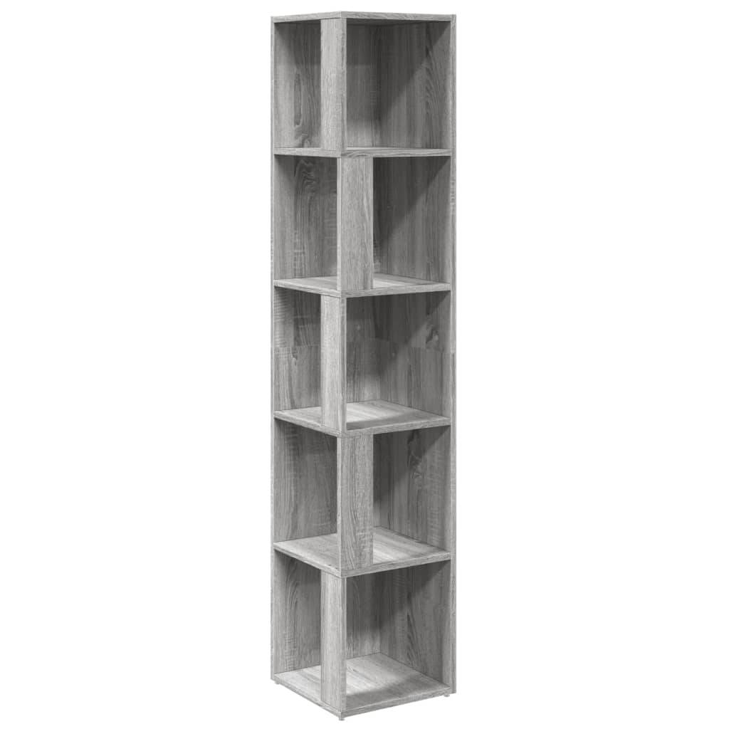 vidaXL Eckregal Grau Sonoma 33x33x164,5 cm Holzwerkstoff