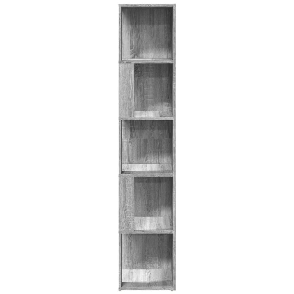 vidaXL Eckregal Grau Sonoma 33x33x164,5 cm Holzwerkstoff