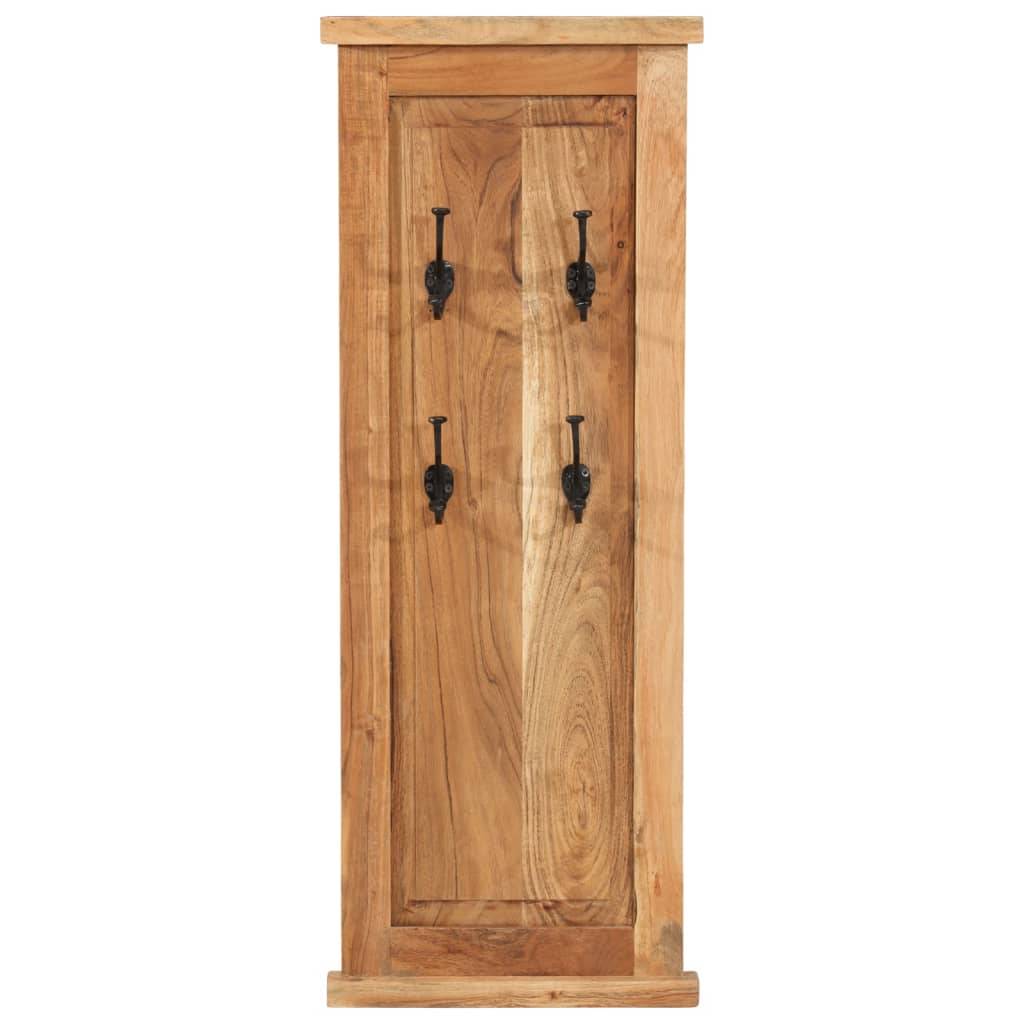 vidaXL Garderoben 2 Stk. Massivholz Akazie 38x100 cm