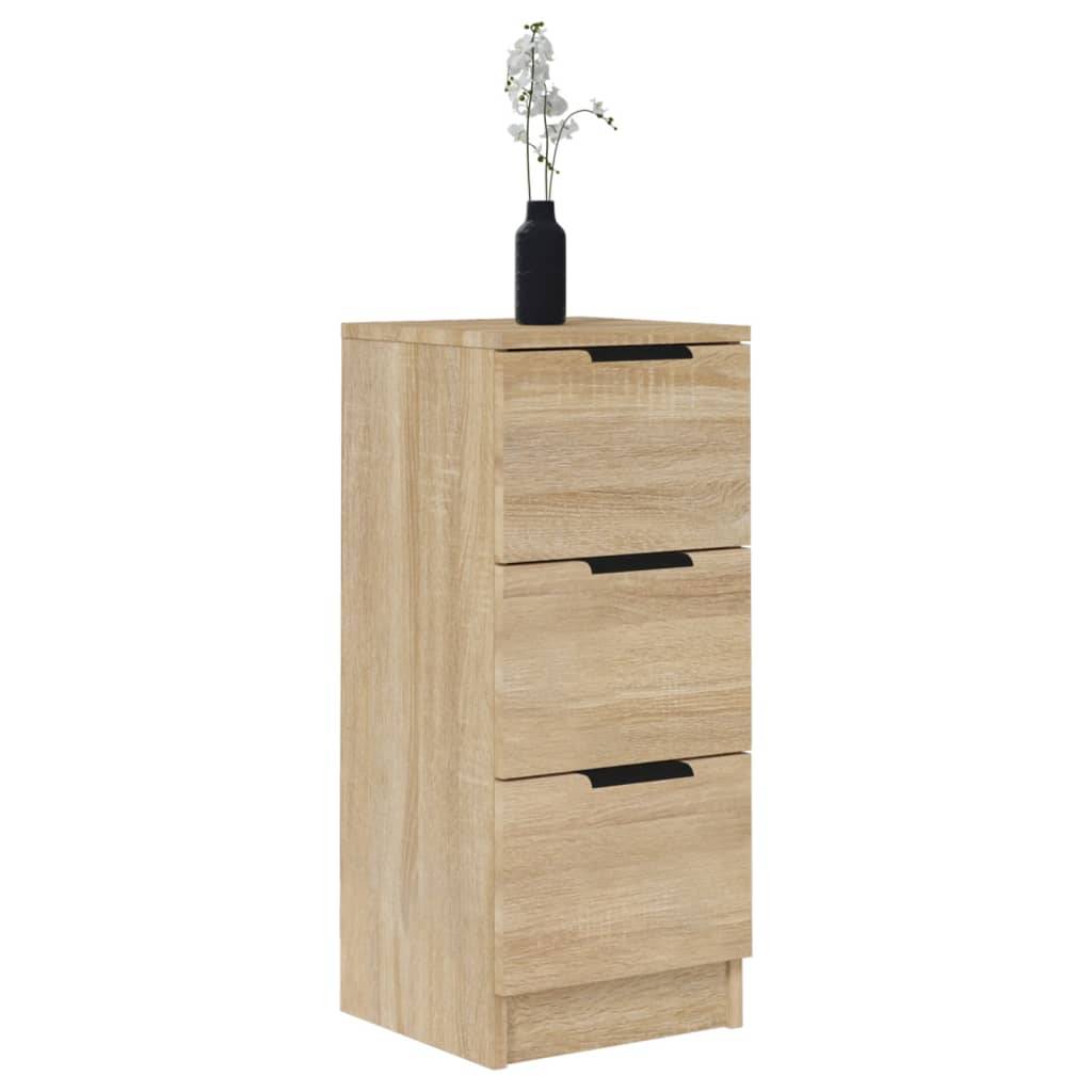 vidaXL Sideboards 2 Stk. Sonoma-Eiche 30x30x70 cm Holzwerkstoff
