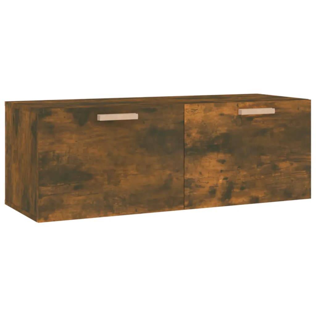 vidaXL Wandschrank Räuchereiche 100x36,5x35 cm Holzwerkstoff