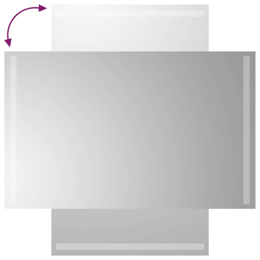 vidaXL LED-Badspiegel 50x80 cm