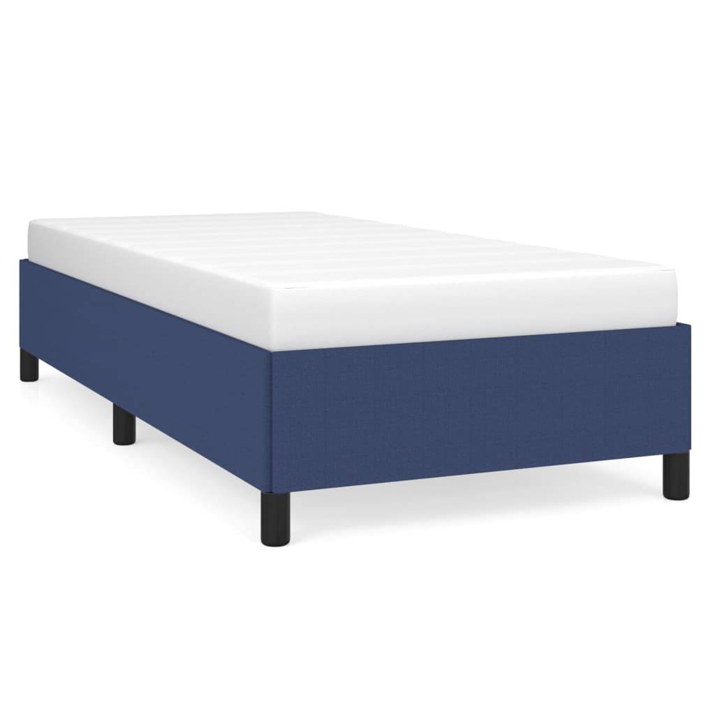 vidaXL Bettgestell ohne Matratze Blau 100x200 cm Stoff