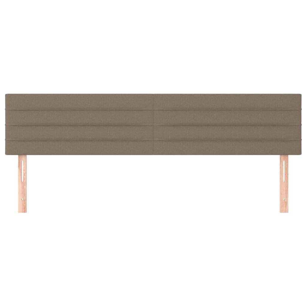 vidaXL Kopfteile 2 Stk. Taupe 80x5x78/88 cm Stoff