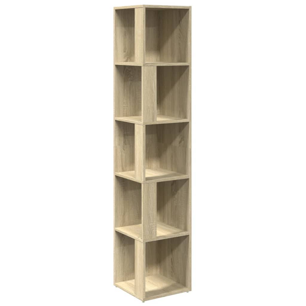 vidaXL Eckregal Sonoma-Eiche 33x33x164,5 cm Holzwerkstoff