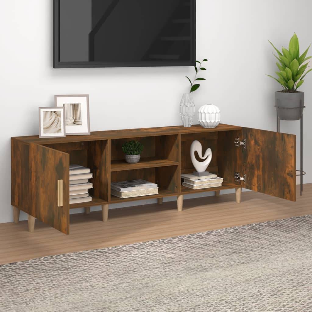 vidaXL TV-Schrank Räuchereiche 150x30x50 cm Holzwerkstoff