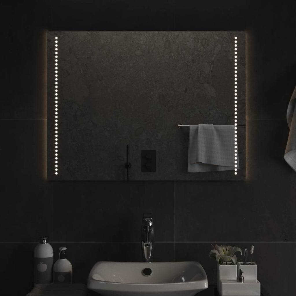 vidaXL LED-Badspiegel 60x80 cm
