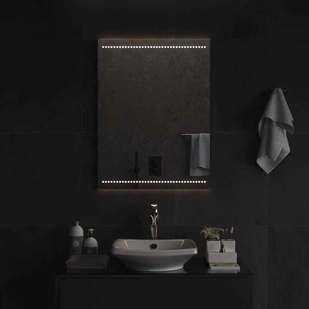 vidaXL LED-Badspiegel 60x80 cm