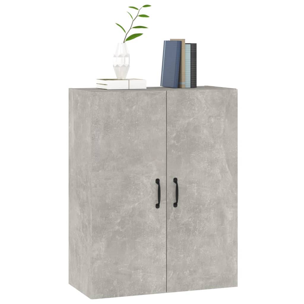vidaXL Hängeschrank Betongrau 69,5x34x90 cm Holzwerkstoff