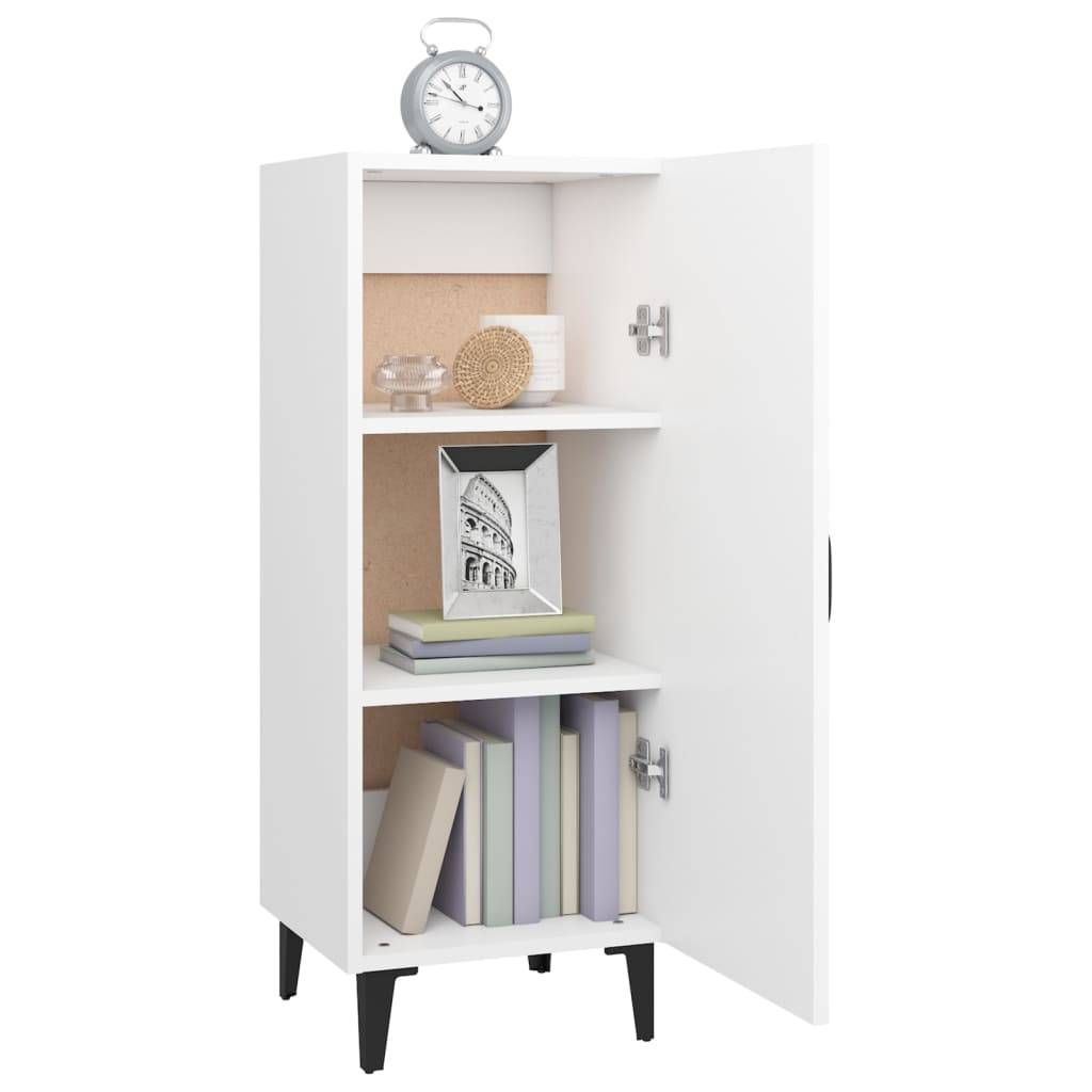 vidaXL Sideboard Weiß 34,5x34x90 cm Holzwerkstoff