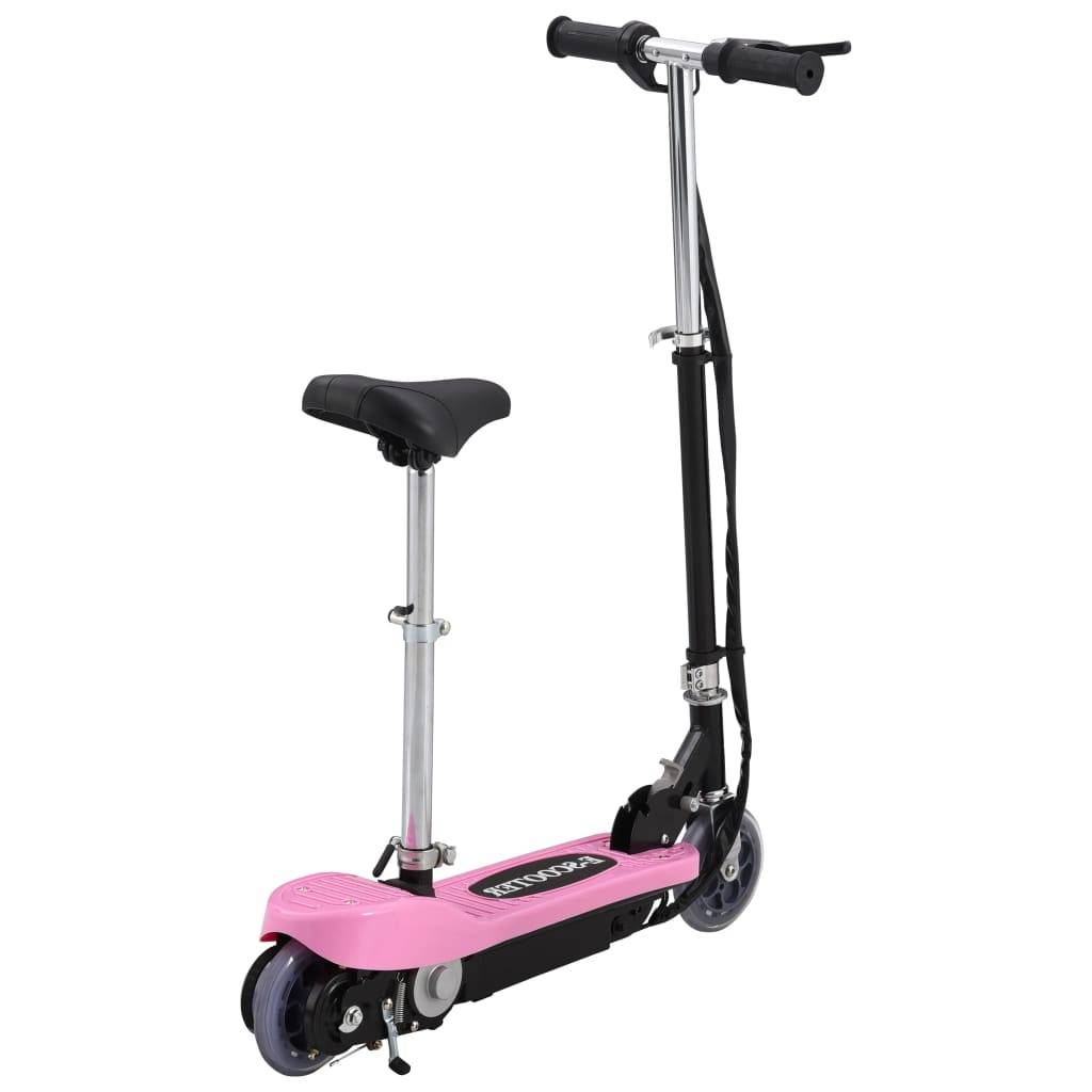 vidaXL E-Scooter mit Sitz 120 W Rosa