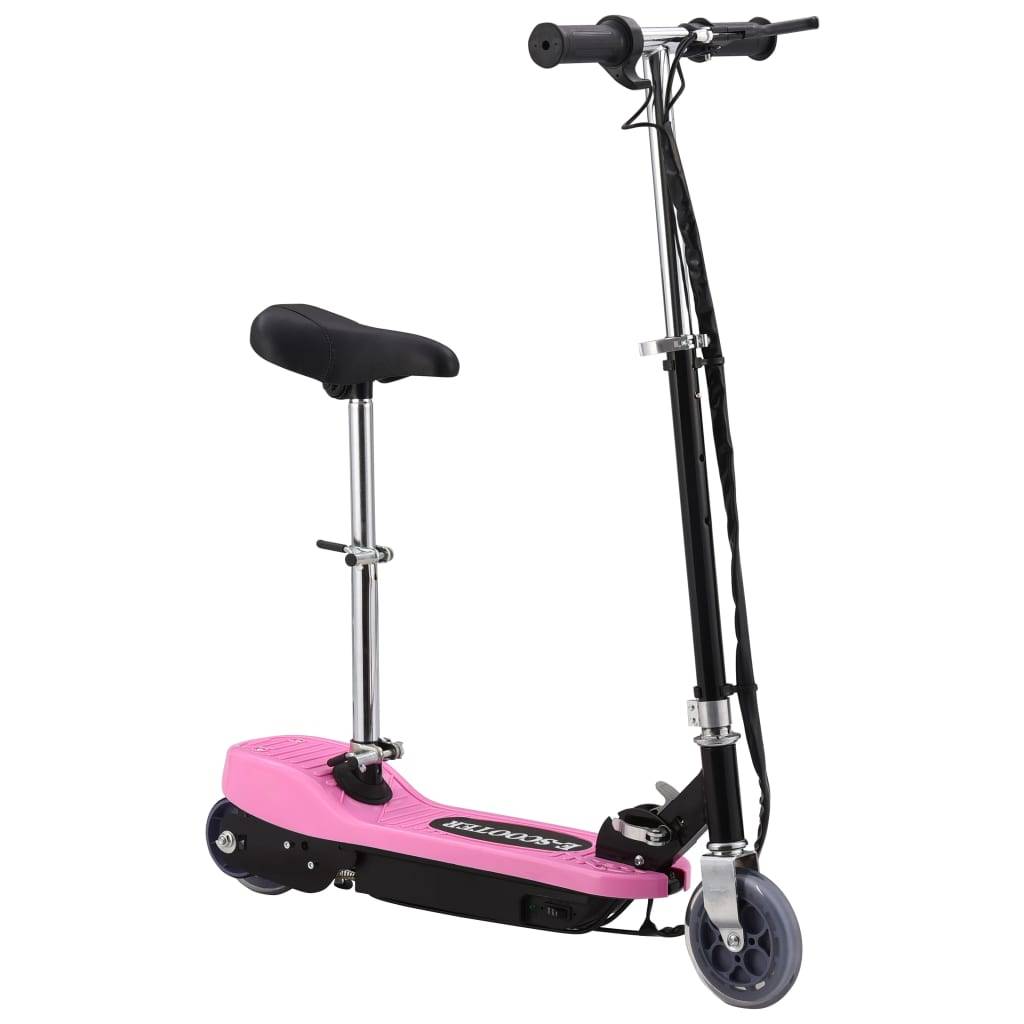 vidaXL E-Scooter mit Sitz 120 W Rosa