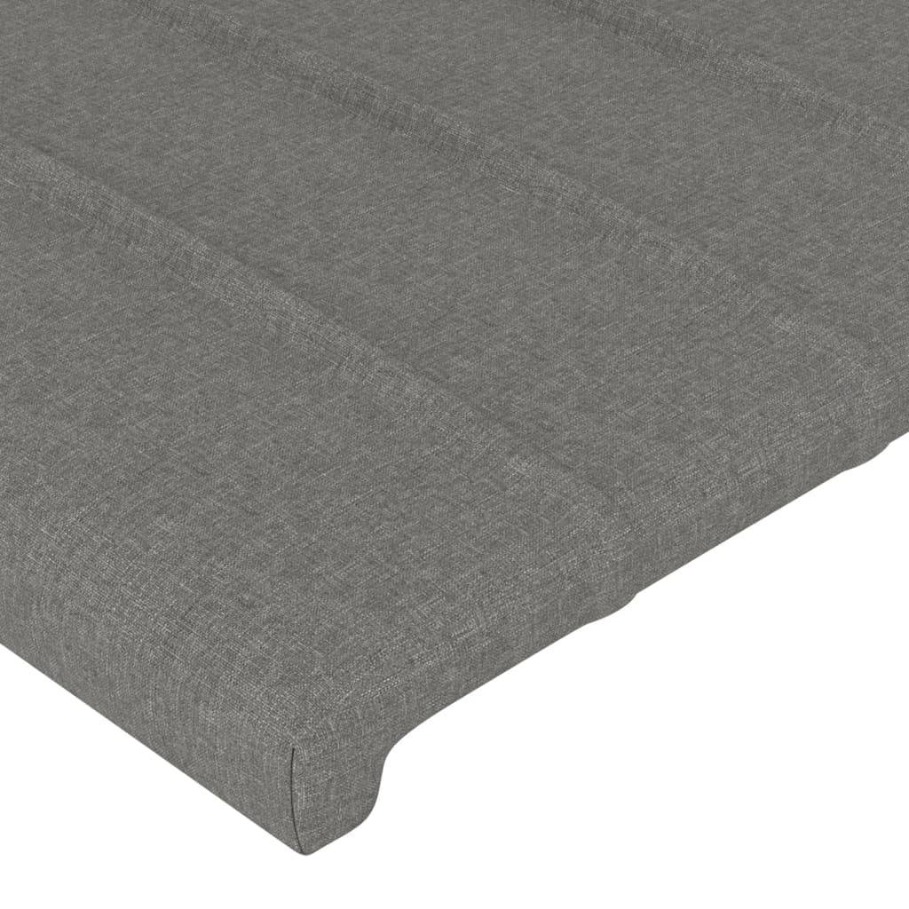 vidaXL Kopfteile 4 Stk. Dunkelgrau 80x5x78/88 cm Stoff