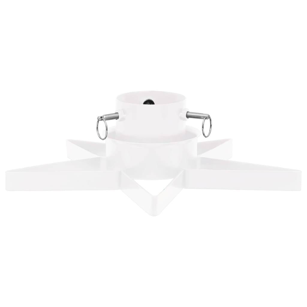 vidaXL Christbaumständer Weiß 47x47x13,5 cm