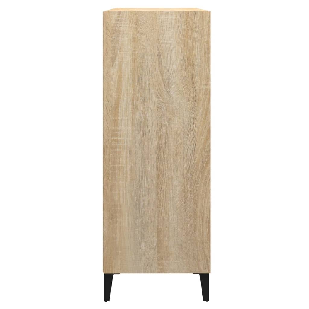 vidaXL Sideboard Sonoma-Eiche 69,5x32,5x90 cm Holzwerkstoff