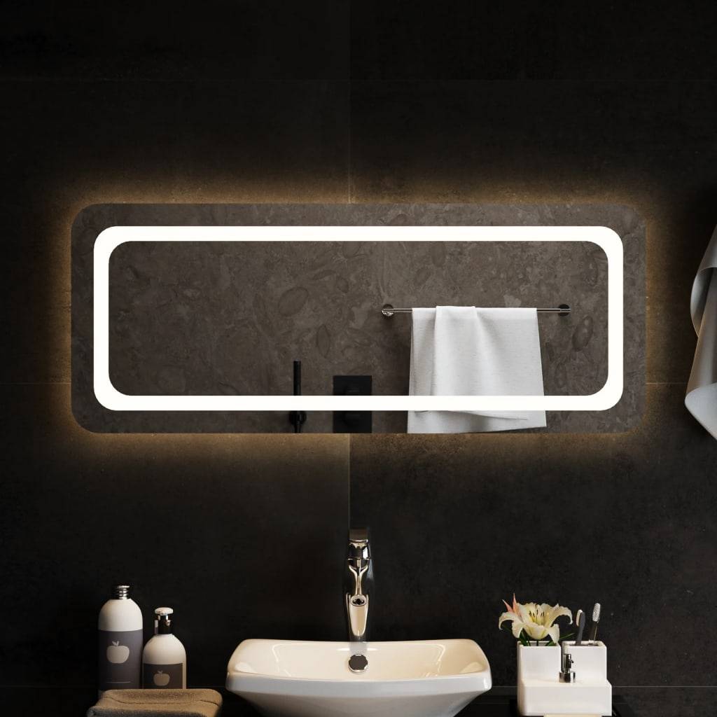 vidaXL LED-Badspiegel 100x40 cm