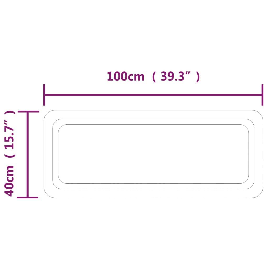 vidaXL LED-Badspiegel 100x40 cm