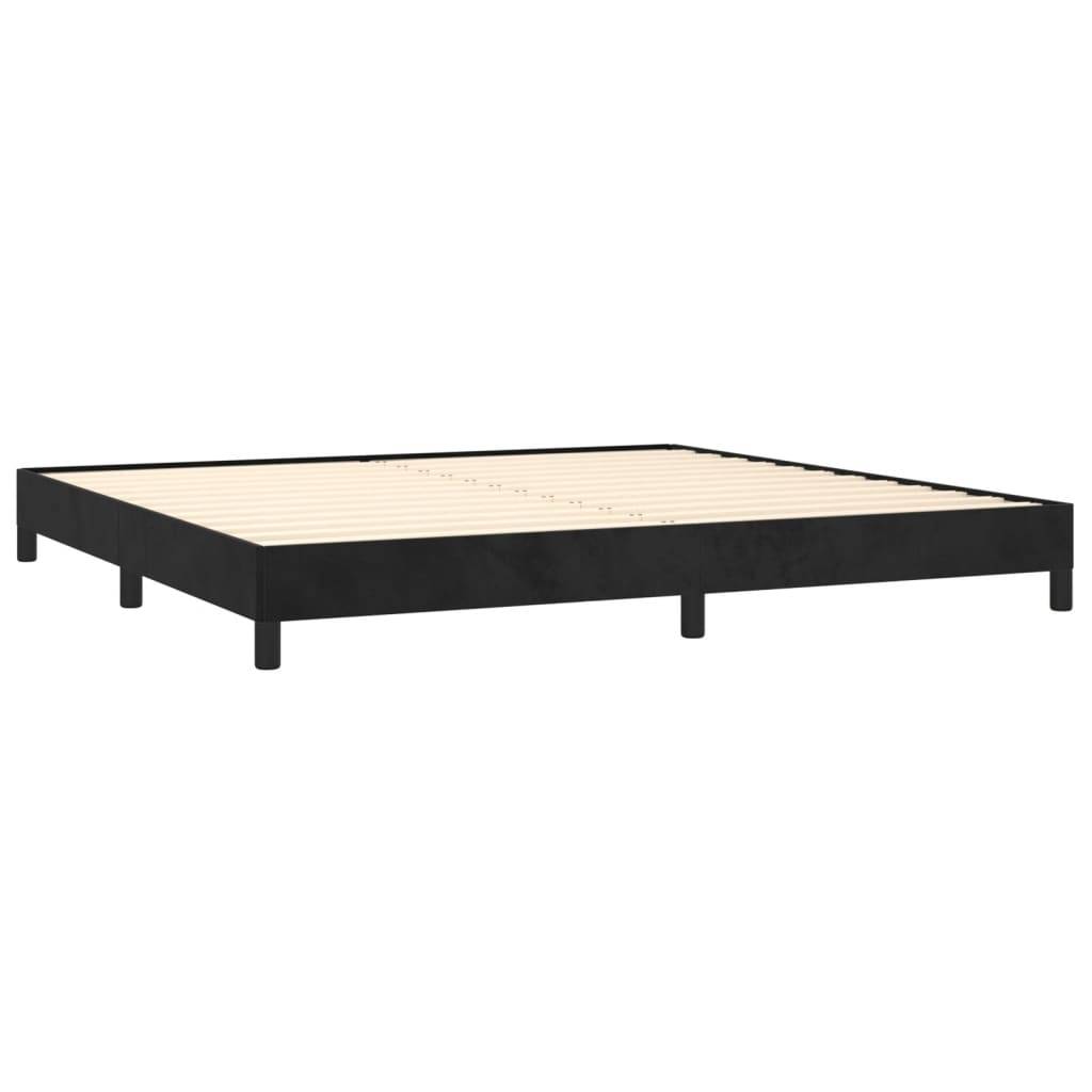 vidaXL Bettgestell ohne Matratze Schwarz 200x200 cm Samt