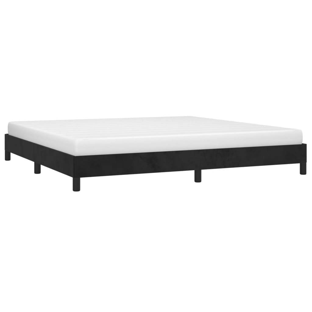 vidaXL Bettgestell ohne Matratze Schwarz 200x200 cm Samt