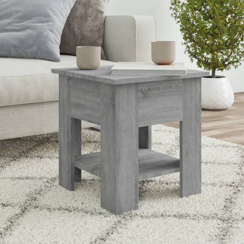 vidaXL Couchtisch Grau Sonoma 40x40x42 cm Holzwerkstoff