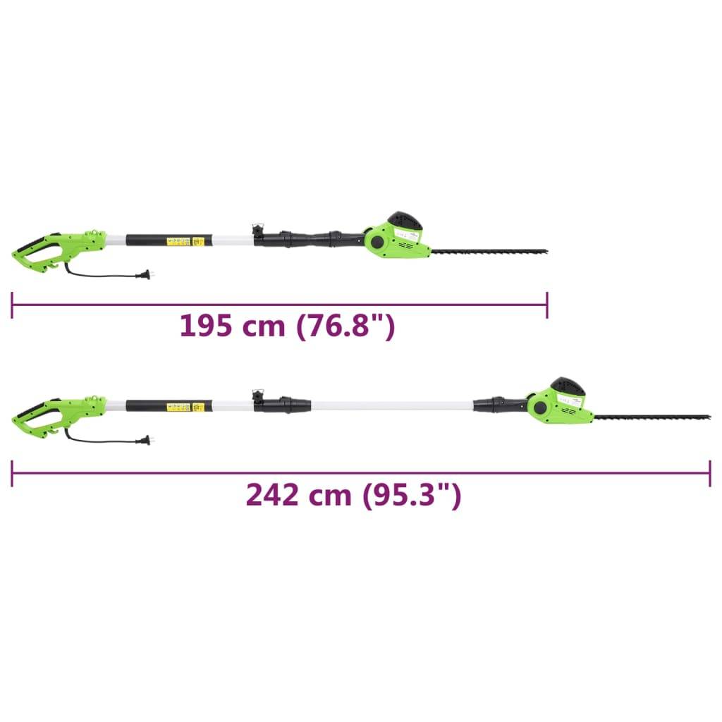 vidaXL 2-in-1 Teleskopstangen-Kettensäge/Heckenschere 25/41 cm 710/550W