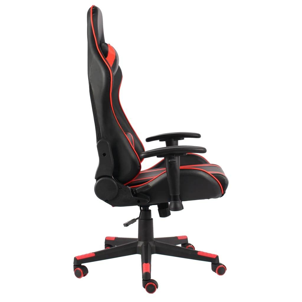vidaXL Gaming-Stuhl Drehbar Rot PVC