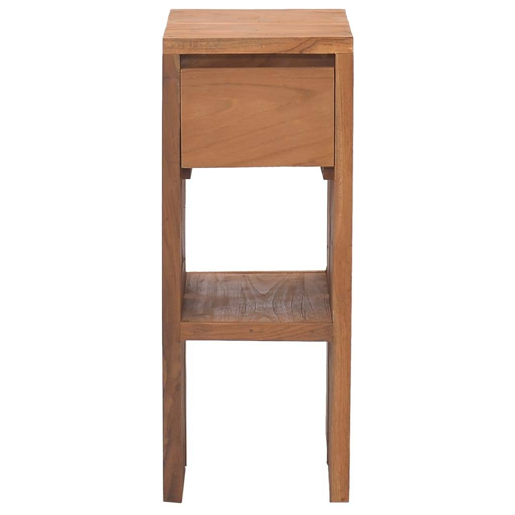 vidaXL Nachttisch 20x35x50 cm Teak Massivholz
