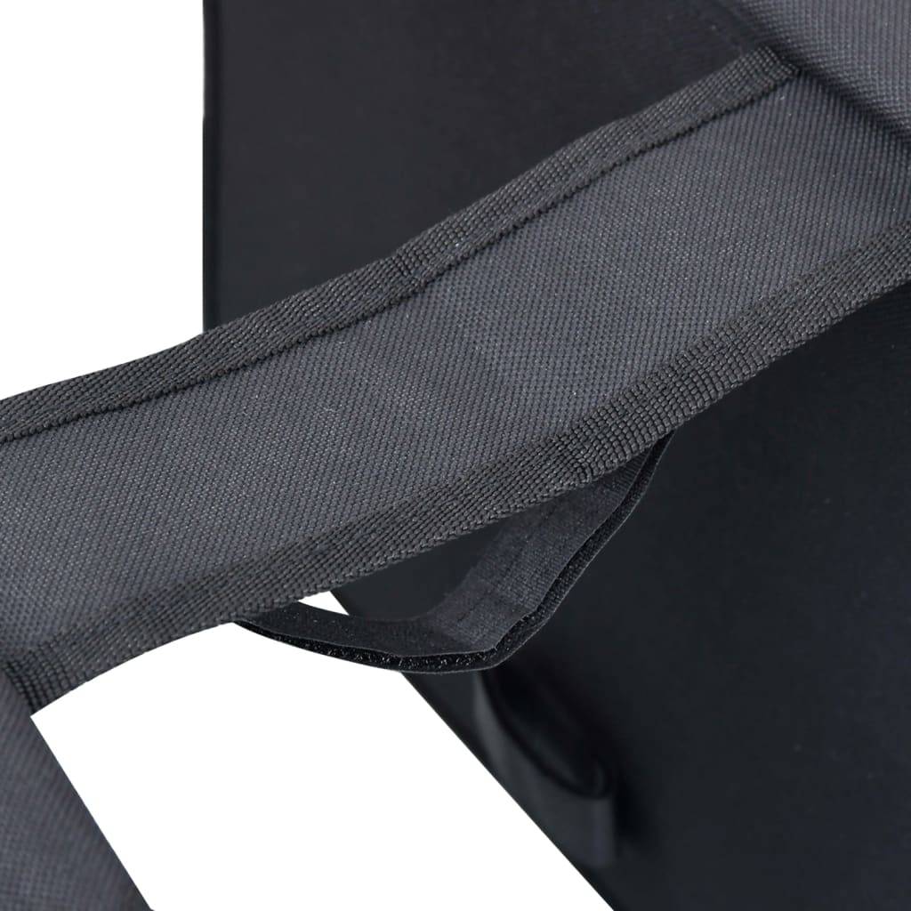 vidaXL Doppel-Fahrradtasche für Gepäckträger Wasserdicht 35 L Schwarz