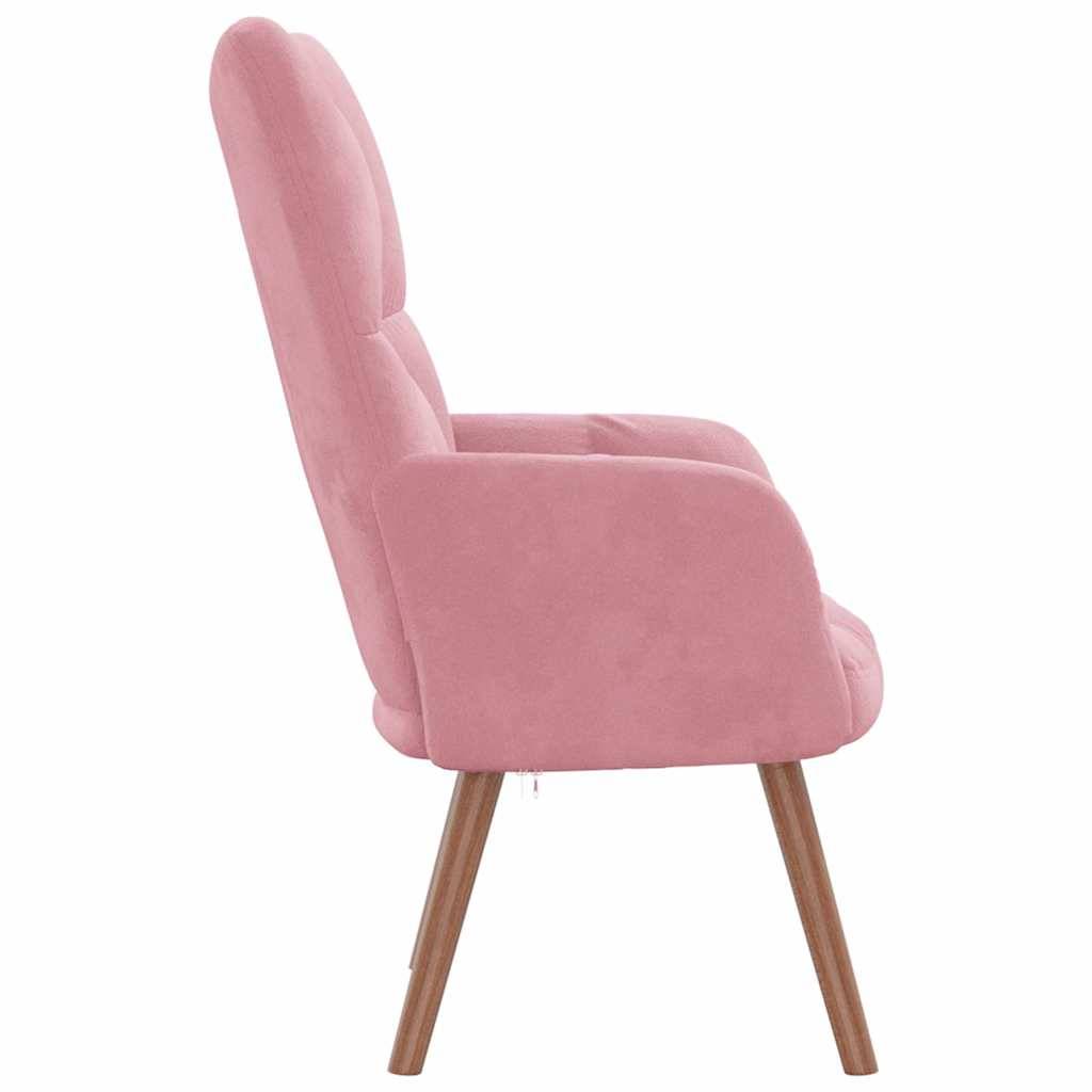 vidaXL Relaxsessel Rosa Samt