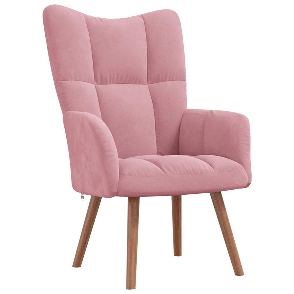 vidaXL Relaxsessel Rosa Samt