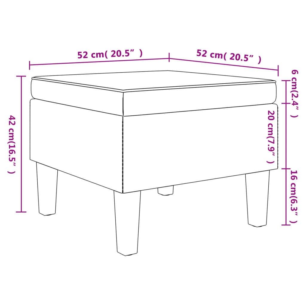vidaXL Hocker mit Holzbeinen Weinrot Stoff