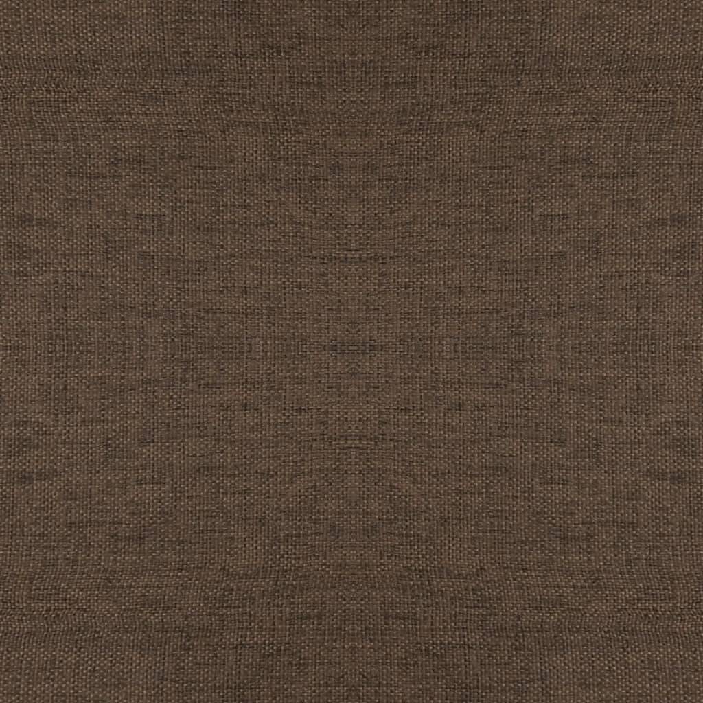vidaXL Hocker mit Holzbeinen Braun Stoff