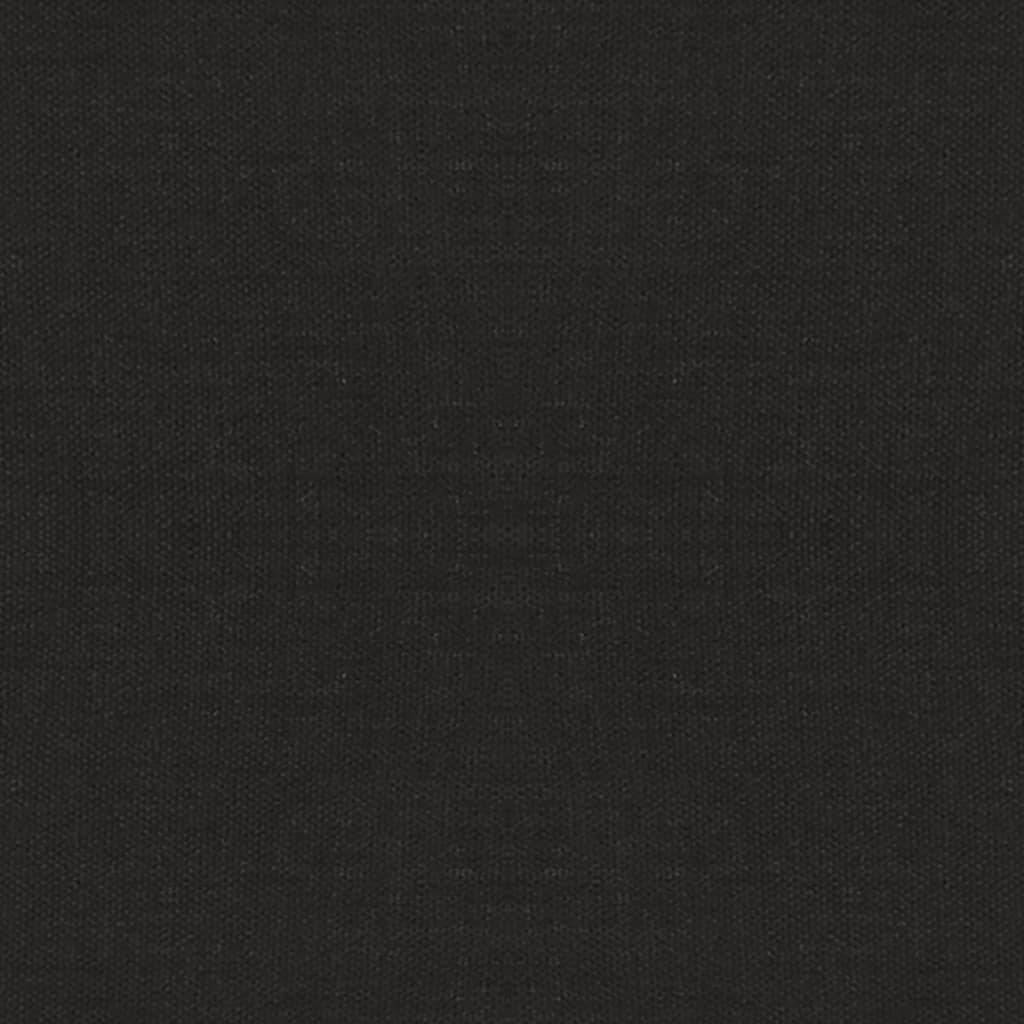 vidaXL Hocker mit Holzbeinen Schwarz Stoff