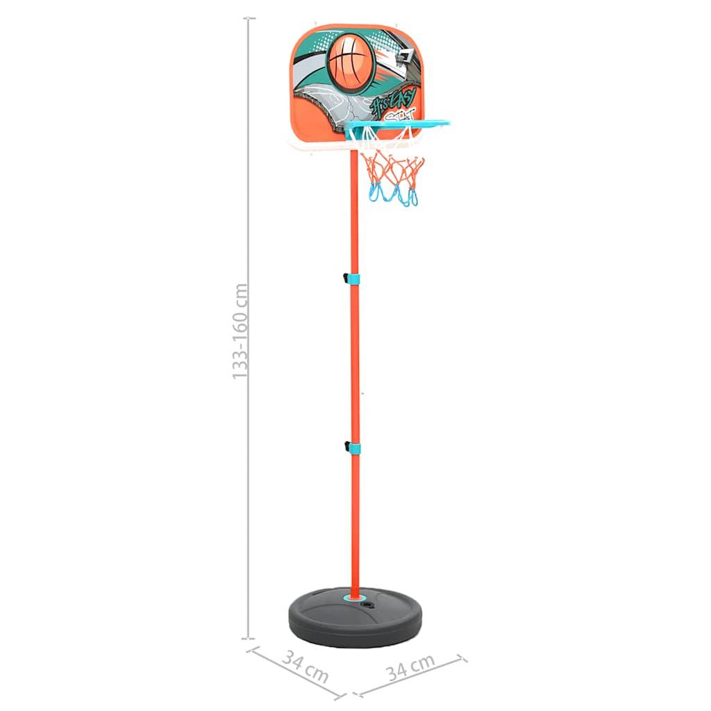 vidaXL Tragbares Basketball Spiel-Set Verstellbar 133-160 cm