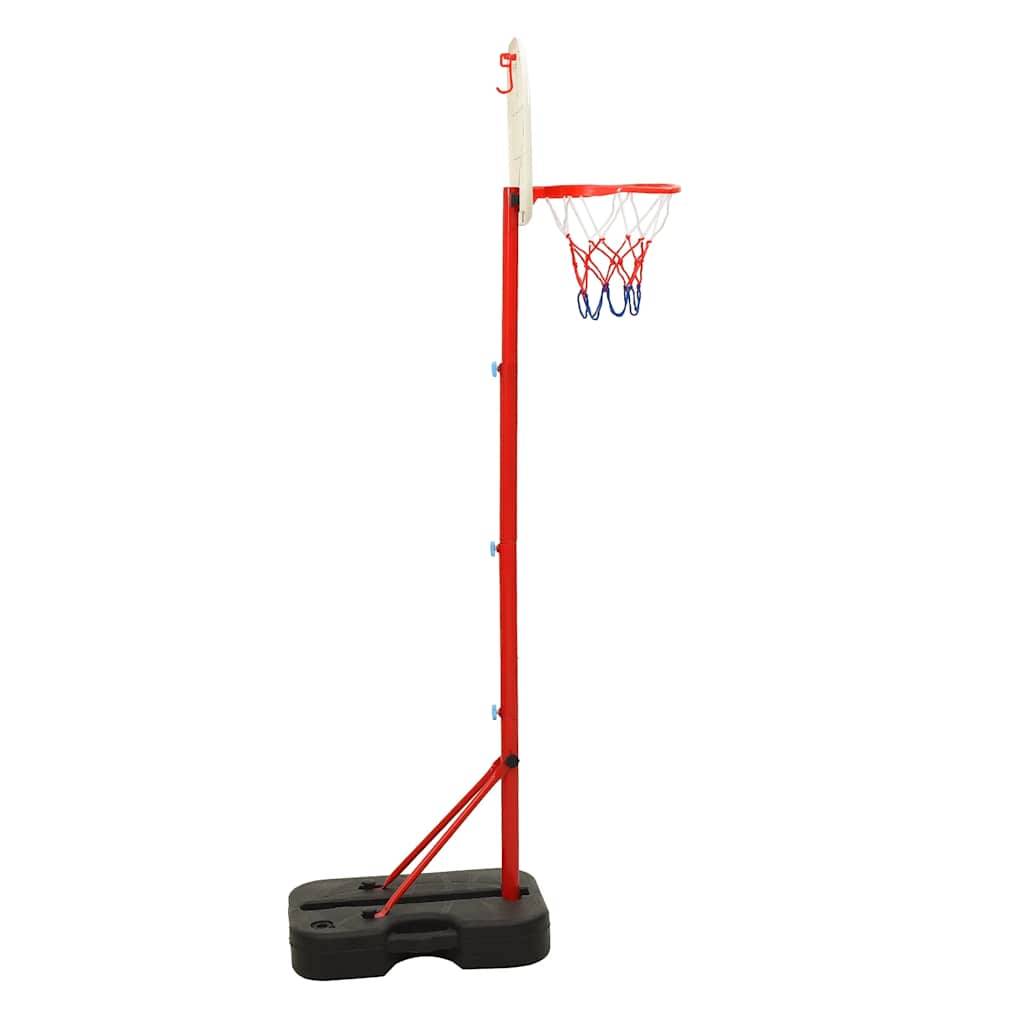 vidaXL Tragbares Basketball-Spielset Verstellbar 138,5-166 cm