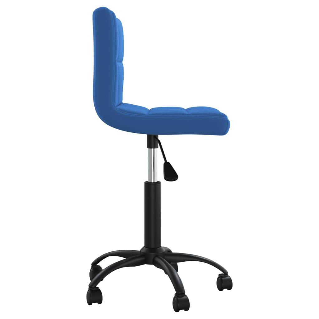 vidaXL Esszimmerstuhl Drehbar Blau Samt