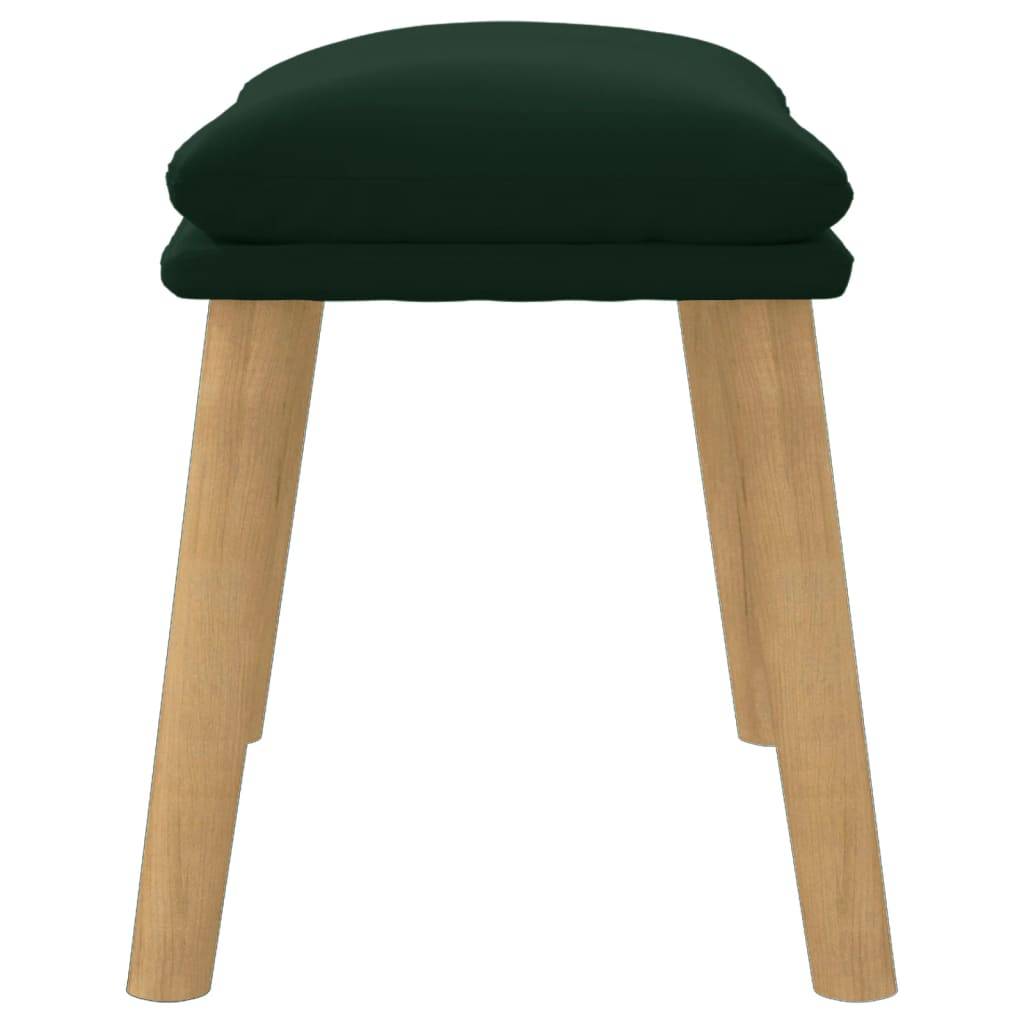 vidaXL Fußhocker Dunkelgrün 45x29,5x35 cm Samt