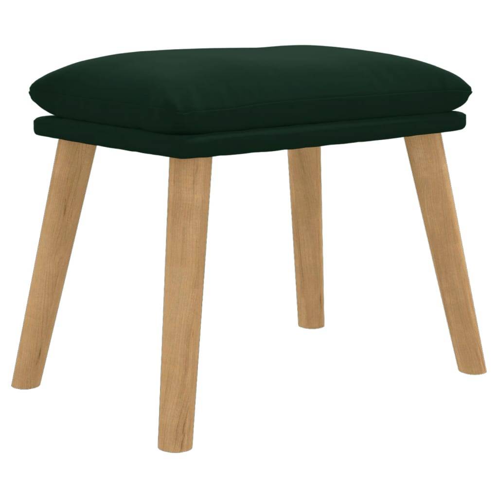 vidaXL Fußhocker Dunkelgrün 45x29,5x35 cm Samt