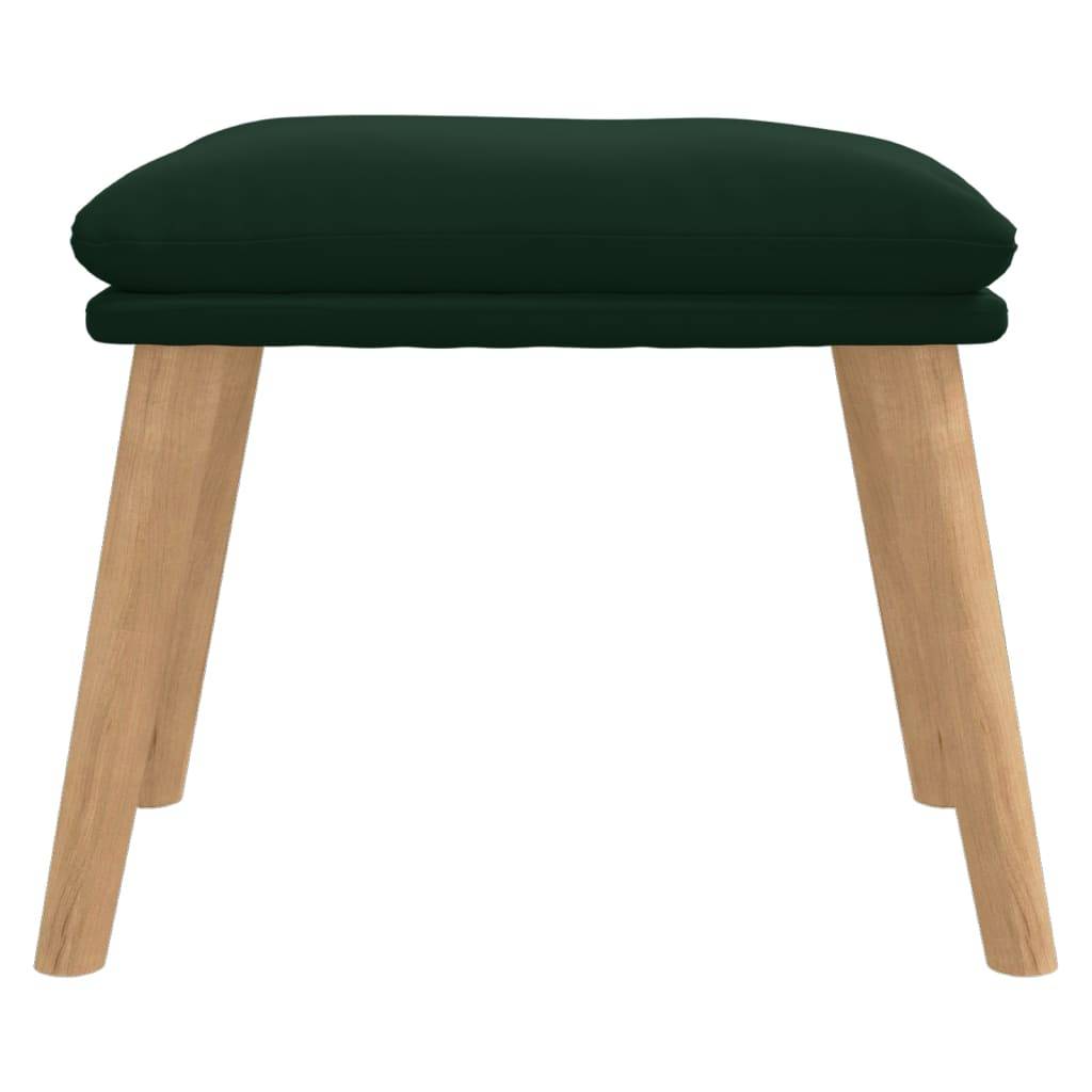 vidaXL Fußhocker Dunkelgrün 45x29,5x35 cm Samt