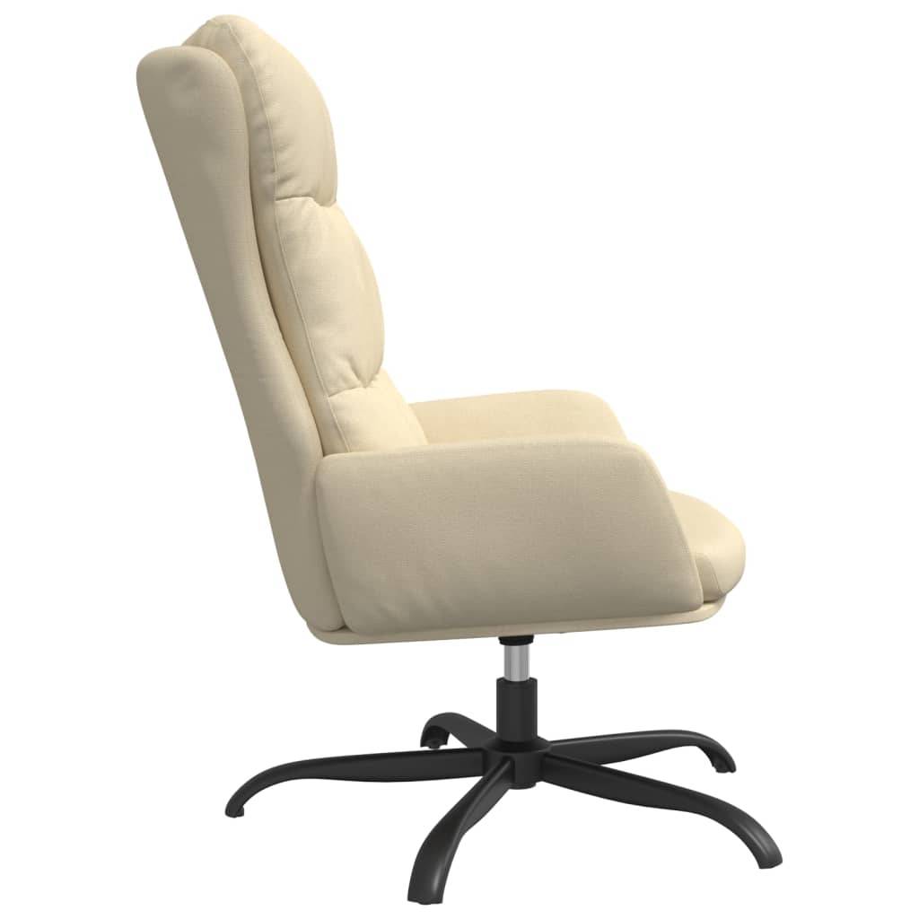 vidaXL Relaxsessel Creme Stoff