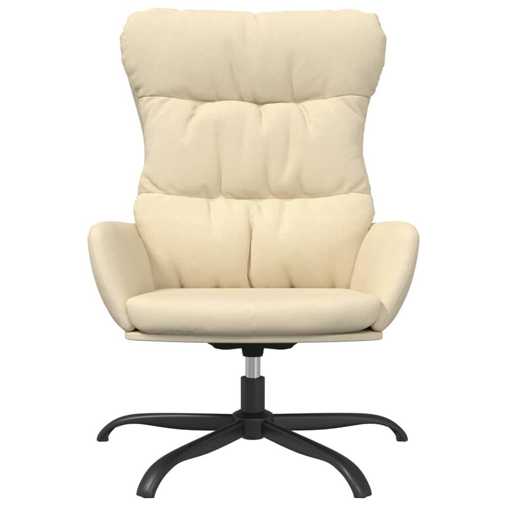 vidaXL Relaxsessel Creme Stoff
